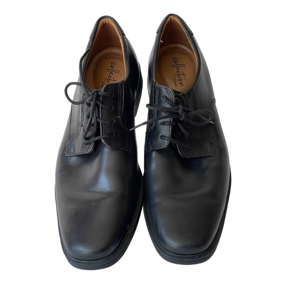 Clarks Men\'s Black Leather Oxford Comfort Lace Up Dress Shoes, Sz 10M main image 4